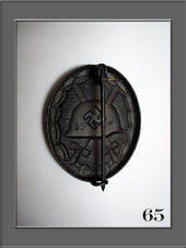 Black Wound Badge (65) Klein & Quenzer A.G. Reverse
