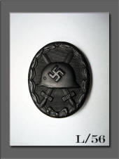 Black Wound Badge (L/56) Funcke & Bruninghaus Obverse
