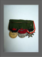 Parade Mount - War Merit Cross 2nd Class With Swords - Russian Front Medal - October-1-1938 Commemorative Medal-Reverse